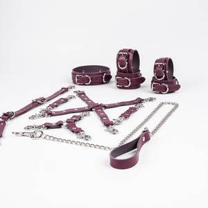 Kit de 11 Pièces de Contraintes en Cuir Véritable Vintage OEM Personnalisé, Équipement de Bondage Robuste de Qualité Supérieure, Jouets pour Adultes, Fournisseur d'Usine RTTS-0024 - Product Image 3