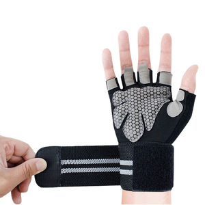 Gants de fitness de haute qualité pour hommes, impression de logo personnalisée, gants de musculation protecteurs, ajustement confortable, prix de gros - Product Image 3