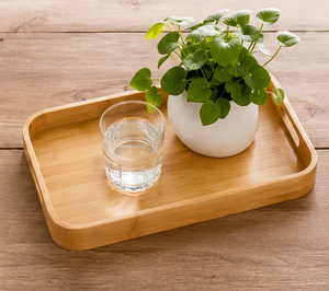Juego de Bandejas de Servir de Madera Duraderas y Ecológicas de Primera Calidad, Bandeja Rectangular para Té, Café y Aperitivos, Madera de Acacia, Mango y Nogal, para Bodas y Restaurantes - Product Image 3