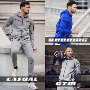 Conjunto Deportivo de Alta Calidad con Logotipo Personalizado para Hombre, 100% Algodón, Talla Grande, con Capucha, Ligero, para Entrenamiento, Jogging, Invierno - Product Image 5