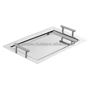 Plateau de service créatif en aluminium de qualité supérieure pour centres de table Plateau en aluminium de forme de vente chaude pour mariage - Product Image 1