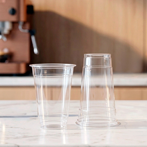 QUANG QUAN Disposable PP <b>Cups</b> 16/20/24oz 95mm Diameter Clear Plastic <b>Cups</b> for <b>Cold</b> Beverages Boba Coffee & Tea - Product Image 1