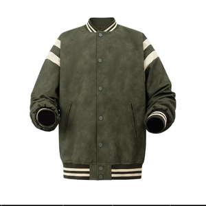 เสื้อแจ็คเก็ตวาร์ซิตี้สไตล์วิทยาลัยแบบกำหนดเองสำหรับผู้ชาย - Product Image 2