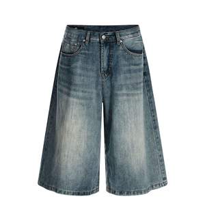 Pantalones Cortos de Mezclilla para Hombre con MOQ Bajo, Estilo Carpintero Azul, para Compradores Mayoristas en Todo el Mundo - Product Image 4