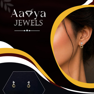 Pendientes de Diamantes Cultivados en Laboratorio de 0.15CT, Recién Llegados, Oro Sólido de 9K, Corte Brillante, Claridad VVS-VS, Certificado HRD, 8 Piedras, Color E - Product Image 4