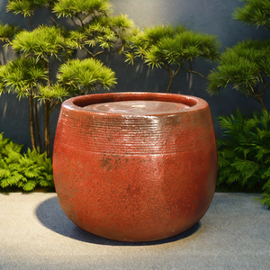 น้ำพุ WF011H35R เซรามิกสำหรับตกแต่งสวนดีไซน์ผนังบ้านทำจากเวียดนาม - Product Image 3