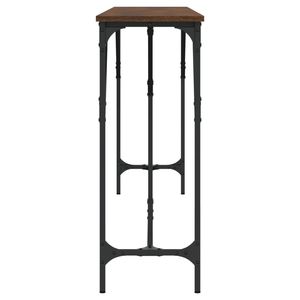 Table console en bois d'ingénierie de chêne brun 78,7"x11,4"x29,5" - Product Image 5