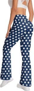 Women's <b>Flared</b> <b>Leggings</b> Solid High Waisted Bootcut Yoga Pants Seamless - Product Image 6