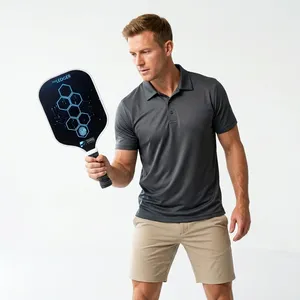 ไม้พายพิกเคิลบอลแบบพกพา Pickleball United LEDGER ขนาด 16 มม. ทำจากไฟเบอร์กลาส ดีไซน์รู 40 รู สำหรับฝึกซ้อมกลางแจ้ง ตกแต่งรูพร้อมโลโก้ตามสั่ง - Product Image 2