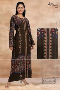 Vestido de noche musulmán Abaya de rayón para mujer, caftán con estampado bordado, ropa islámica, talla grande, gran oferta, 2022 - Product Image 2