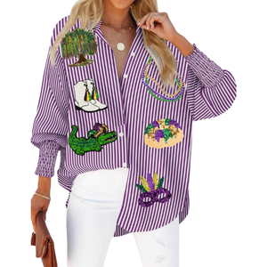 ชุดเดรสลำลองแขนยาวลายธีมแมคไนซ์สำหรับวันแข่งขัน  ตกแต่งด้วยเลื่อม  ผ้าระบายอากาศได้ดี สำหรับผู้หญิงและเด็กผู้หญิง - Product Image 3