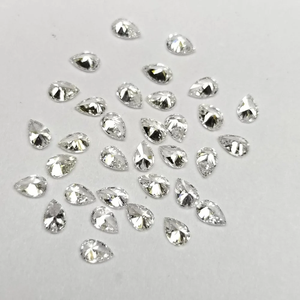 Diamant de laboratoire HPHT CVD fantaisie taille poire 5,00x3,00 MM 0,17 ct taille DEF/VS en vrac pour bijoux - Prix usine de gros - Product Image 1