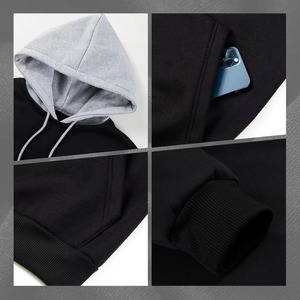 Sudadera con Capucha para Hombre de Alta Calidad, 320g, Impermeable, Transpirable, 100% Algodón, con Impresión Serigráfica, Lista para el Invierno - Product Image 5