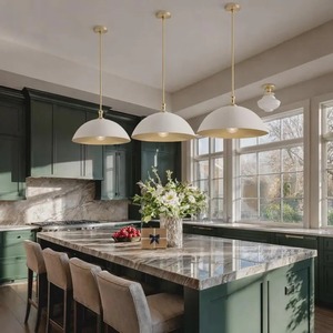 Minimalist Design For Living Room Or Bedroom Lighting Fixtures Modern Bronze <b>Ceiling</b> <b>Pendant</b> Light Circular Dome Shape - Product Image 6