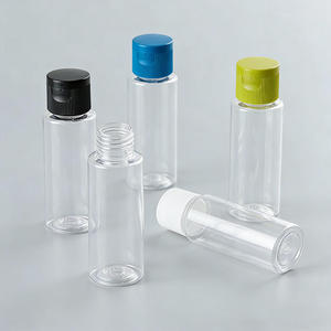 Wholesale Cosmetic Bottle Screw <b>Cap</b> Empty Mini <b>Plastic</b> Bottle 20ml Cylinder PET Silk Screen Printed High Quality E-1895B - Product Image 3