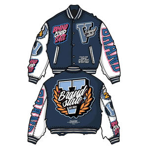 Servicio OEM de buena alta calidad Graffiti Street Style bordado Varsity Jacket Unisex Plus Size Trendy Unique Style Venta - Product Image 6