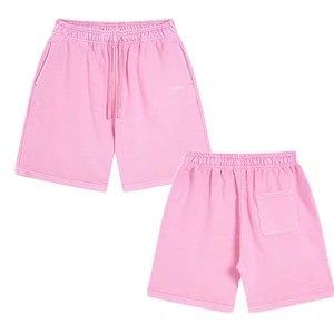 Shorts Bermuda Décontractés pour Hommes, Couleur Unie, Taille Élastique, Coton Respirant, Poches, Taille Mi-Haute, Style Streetwear, OEM ODM - Product Image 4