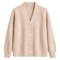 Kardigan Rajut Panjang Wanita Kancing Depan Bahan Katun Campuran Lembut, Fit Longgar, Ringan, Sweater Kasual, Outerwear, Atasan