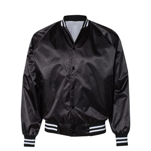 Chaqueta Satinada Resistente al Viento de Alta Calidad y Bajo MOQ, Nuevo Diseño, Chaqueta Varsity Satinada para Hombre, Chaqueta Satinada Resistente al Viento Ecológica Personalizada para Hombre - Product Image 1