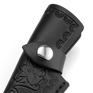 Funda de cuero de grano completo hecha a mano para cuchillo de caza, herramientas de camping y herramientas para exteriores. - Product Image 5