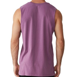 Débardeur de sport personnalisé en coton et poly stretch, anti-transpiration, coupe décontractée, pour entraînement en salle de sport, vente en gros, OEM - Product Image 6