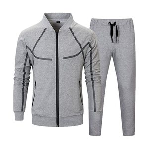 Nuevo Chándal Deportivo de Invierno para Hombre, Cálido, Ajustado, Informal, con Capucha, de Algodón, con Cierre, Personalizable con Logotipo - Product Image 1