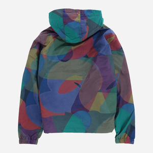 Chaqueta Cortavientos con Capucha para Hombre, Estampado Geométrico, Ligera, de Poliéster, Estilo Urbano, Cierre de Cremallera, Casual, para Primavera - Product Image 5