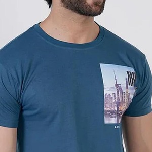 เสื้อยืดผ้าคอตตอน/โพลีเอสเตอร์หนานุ่มทันสมัยสำหรับผู้ชาย |   เสื้อยืดโอเวอร์ไซส์พิมพ์ลายตามสั่ง เป็นมิตรกับสิ่งแวดล้อม สำหรับสไตล์สตรีทและแฟชั่น - Product Image 5