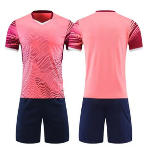 Ensemble de maillots de football sublimés, col en V, uniformes pour hommes adultes, kit de football - Product Image 3