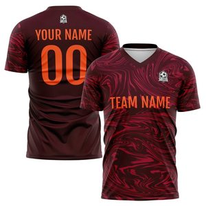 Wholesale Price Men's Soccer Kits 100% Polyester Half-Sleeve Jerseys Uniforms with Shorts Printed for Adults OEM Serviced - Product Image 2