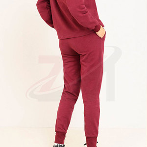 Women Solid Color Hooded <b>Tracksuit</b> Set Full Sleeve Casual Sweatshirt And Pants 100% Cotton Breathable Autumn Wear - Product Image 5