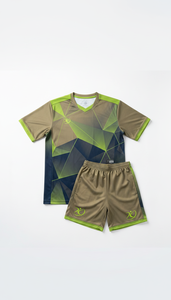 Conjunto de Camiseta y Pantalones Cortos de Voleibol Modernos con Degradado Azul Zafiro Personalizados al por Mayor, Uniforme de Equipo Absorbente de Sudor con Sublimación OEM - Product Image 4