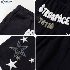 Pantalones Cortos para Hombre, Lisos, de Secado Rápido, Transpirables, Ecológicos, de Algodón Tejido, con Cordón en la Cintura Media, Bordados, Casuales - Product Image 4