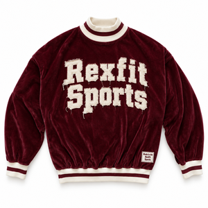 เสื้อสเวตเชิ้ตผู้ชาย Rexfit Sports ทรงโอเวอร์ไซส์ คอกลม สีดำขาว โลโก้  สำหรับใส่ในฤดูใบไม้ร่วง สไตล์สตรีทแวร์ ขายส่ง - Product Image 3