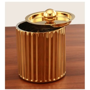Cubetera de Acero Inoxidable de Alta Calidad Personalizable con Tapa, Diseño Redondo Moderno, Resistente al Óxido, Enfriador de Bebidas para Fiestas - Product Image 2