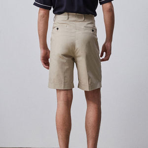 Shorts chino homme coupe slim en twill de coton, pour le travail, avec poches, couleur unie, légers, respirants, logo personnalisé - Product Image 6