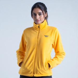 Chaqueta polar de invierno para mujer, OEM, con cremallera, estilo urbano, con capucha, gruesa y calefactable - Product Image 4