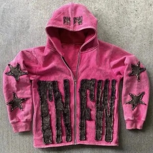 Vente en gros de sweats à capuche en coton pour femmes, unis, personnalisables avec logo, style hip-hop, épais, à enfiler, en molleton lourd et coupe oversize - Product Image 6