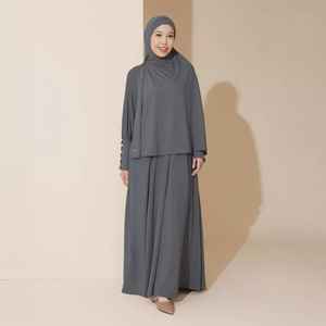 Vêtements de fitness islamiques pour femmes, tunique longue à capuche et leggings, commande en gros, prix d'usine OEM ODM - Product Image 1
