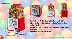 Kwang Hsieh 9.5 "Banque de machines à gommes à jetons - Product Image 6