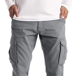 High Quality Denim Multi Pocket Rip Stop Mid-rise Washed Casual <b>Working</b> Cotton Cargo Pants Tactical Hiking Pants for Men - Product Image 5