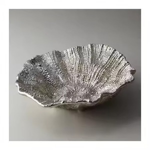 Designer Look Metal Dry Fruits Bowl Decorative Serving Dish Stylish Snack Tray Modern Dining Table Gift Item - Product Image 4