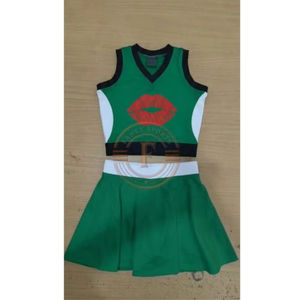 Uniforme de Animadora de Alta Elasticidad, Conjunto de Animadora con Estiramiento en 4 Direcciones para Competencias Profesionales - Product Image 1