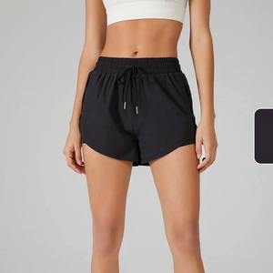 Custom Summer High Waist Quick Dry Shorts for Women Casual Solid Colors Comfortable <b>Hot</b> Sale New Style - Product Image 1