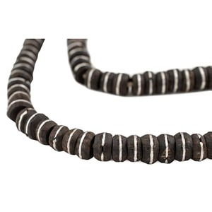 Perles de prière artisanales en bois d'ébène avec incrustation métallique - Écologiques avec boîte cadeau - Vente en gros - Marque Moradabad Aqudus Saleem - Product Image 2