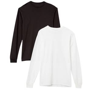 T-shirt en coton pour homme à manches longues, respirant, style streetwear décontracté, vente en gros directe usine - Product Image 4