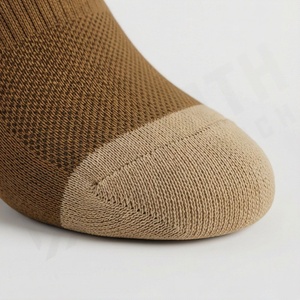 Crew <b>Socks</b> Geometric Pattern Brown Breathable <b>Running</b> <b>Socks</b> for Adults Summer Sport Wear - Product Image 6