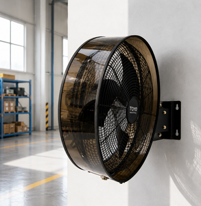 Tayo Industrial Wall-Mounted Water Mist Fan 18-28.9 High Velocity Metal Electric <b>Outdoor</b> Use Mechanical <b>Timer</b> Easy Installation - Product Image 1