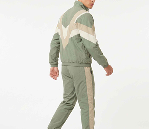Premium Quality Men Windbreaker <b>Tracksuit</b> Set 2 1 <b>Retro</b> Streetwear Letter Print Drawstring Long Sleeve Regular Fit Lightweight - Product Image 2