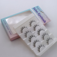 Cils artificiels de luxe haut de gamme faits à la main, effet naturel, réutilisables, en matériau PBT, 5 paires pour usage quotidien, bande invisible